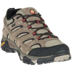MERRELL Men's Moab 2 Waterproof Low Hiking Shoes, Bark Brown -Chic Shoes Store 2023792 201 alt1