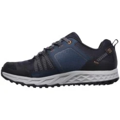 SKECHERS Men's Escape Plan Trail Shoes, Navy/Orange -Chic Shoes Store 2029695 402 alt2