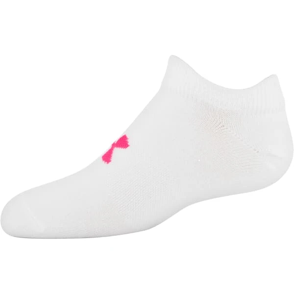 UNDER ARMOUR Girls' Essential No Show Socks, 6-Pack 12 UNDER ARMOUR Girls' Essential No Show Socks, 6-Pack - Image 10