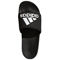 ADIDAS Men's Adilette Cloudfoam Plus Logo Slides -Chic Shoes Store 2057256 001 alt5