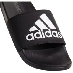 ADIDAS Men's Adilette Cloudfoam Plus Logo Slides -Chic Shoes Store 2057256 001 alt7