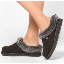 SKECHERS Women's BOBS Keepsakes - Ice Angel Winter Clog -Chic Shoes Store 2074130 001 alt5