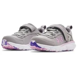 UNDER ARMOUR Girls' Pre-School UA Assert 9 AC Sneaker -Chic Shoes Store 2074445 004 alt2