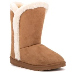OLIVIA MILLER Women's Faux Shearling Winter Boots