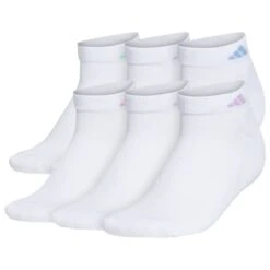 ADIDAS Women's Athletic Cushioned Low Cut Socks, 6-Pack